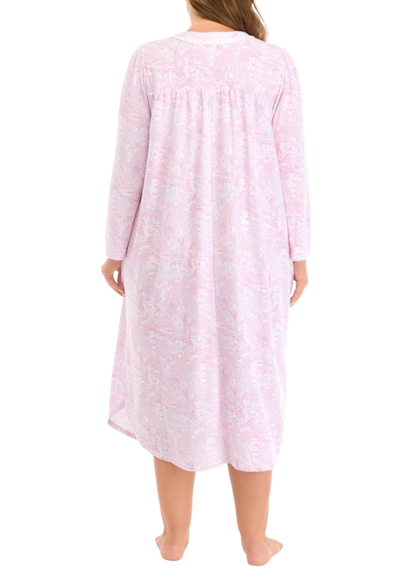 Plus Size Honeycomb Long Gown