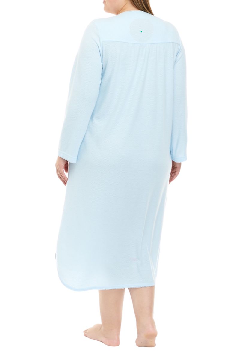 Plus Size Honeycomb Long Gown