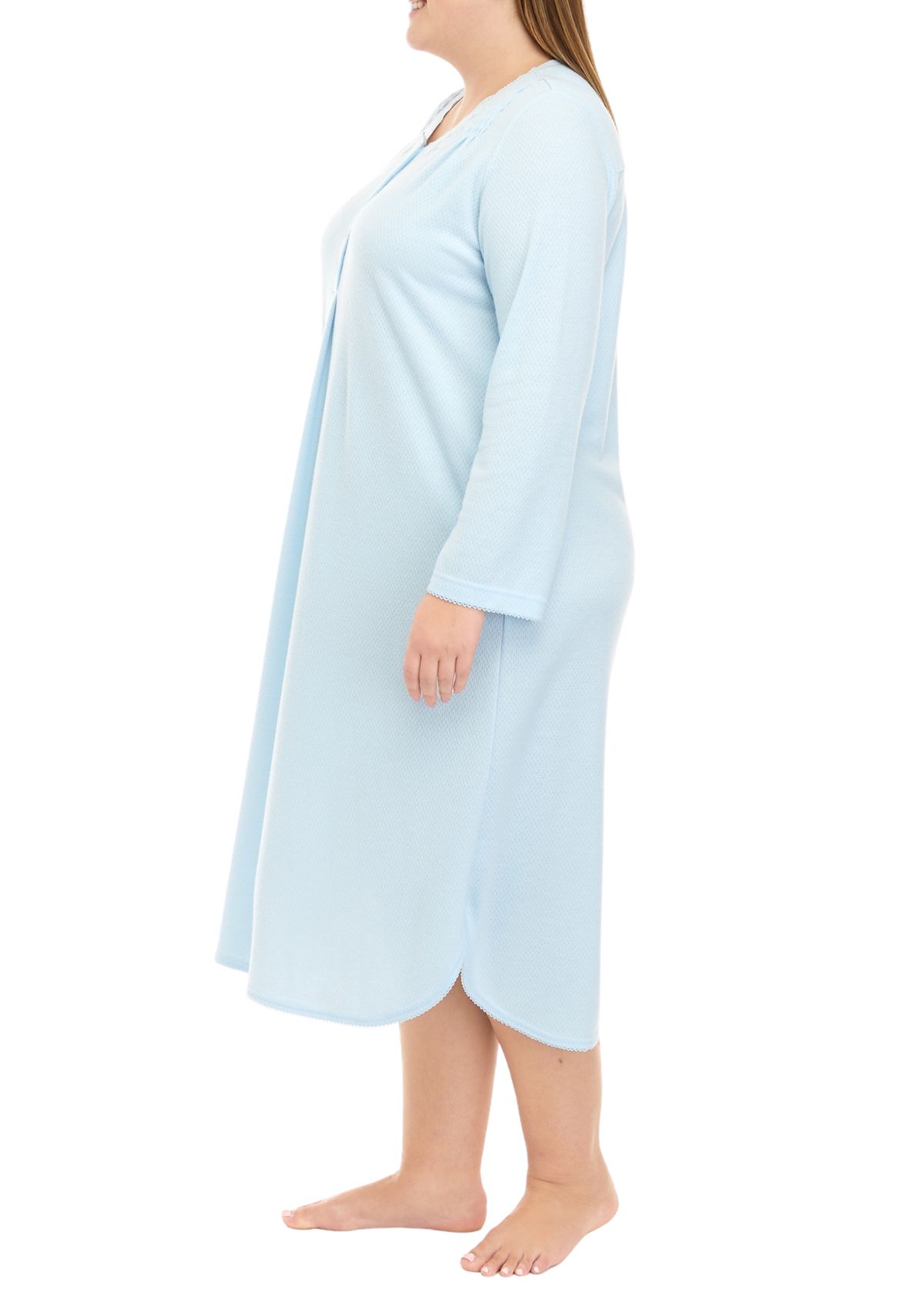 Plus Size Honeycomb Long Gown