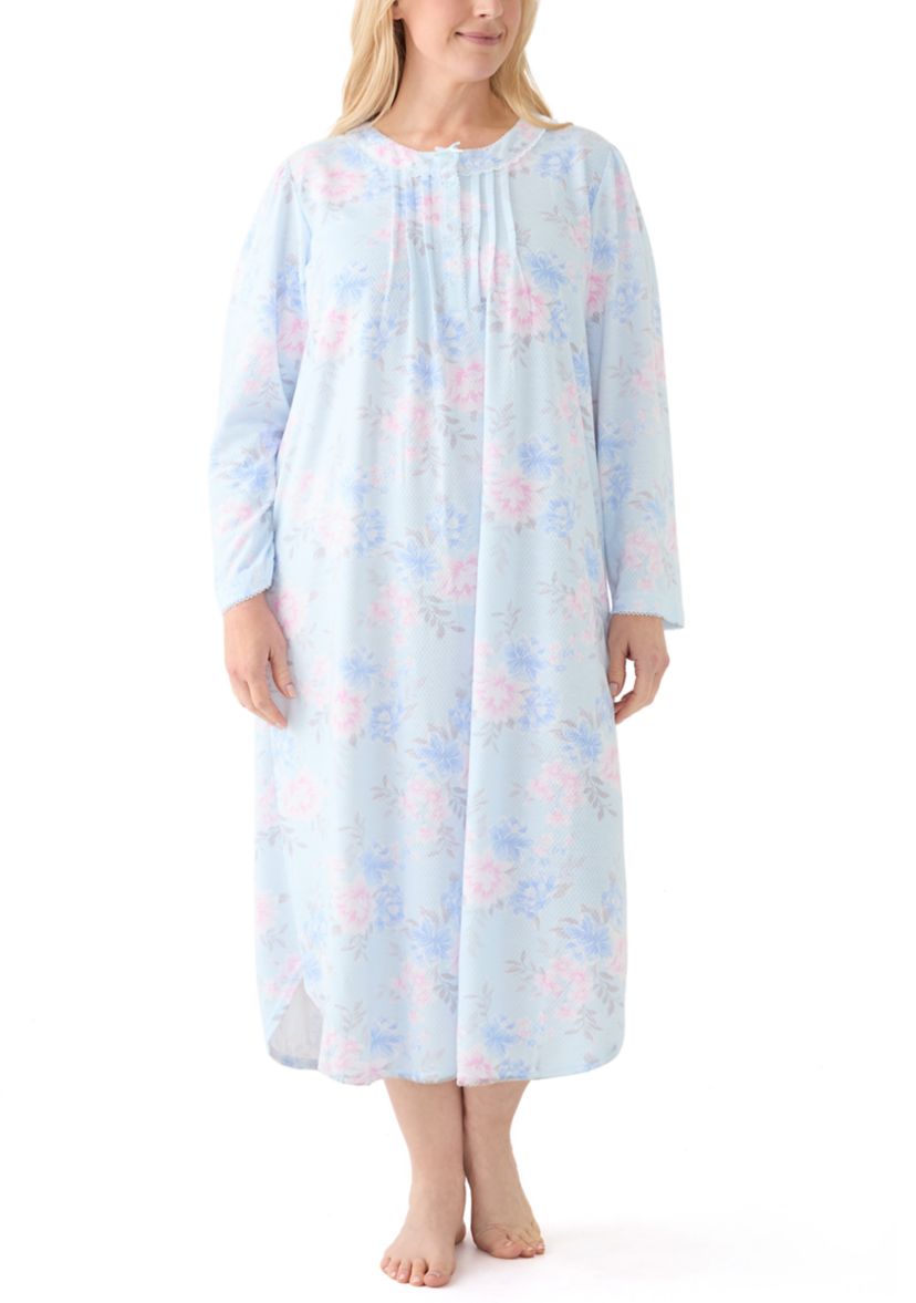 Plus Size Honeycomb Long Gown