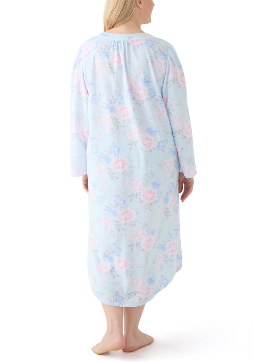 Plus Size Honeycomb Long Gown