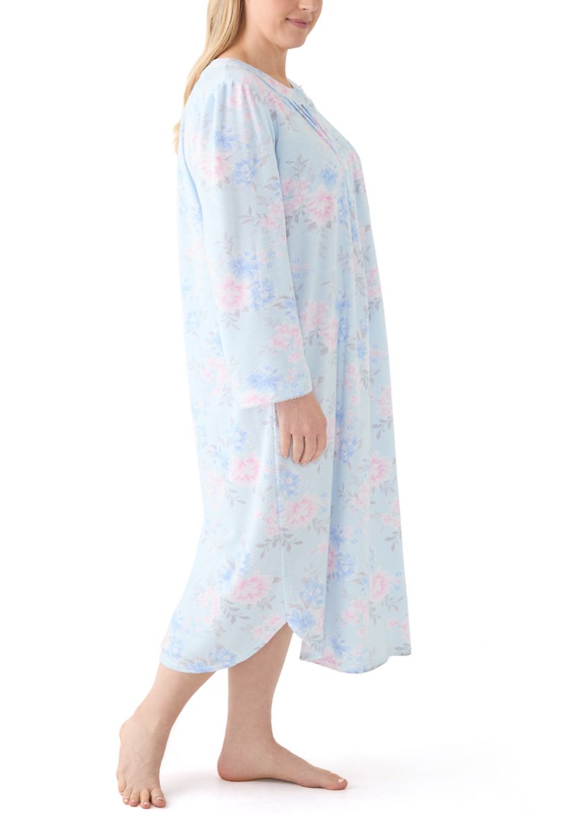 Plus Size Honeycomb Long Gown