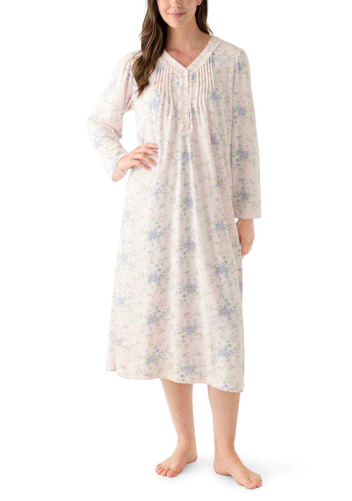 Womens Long Sleeve Nightgown