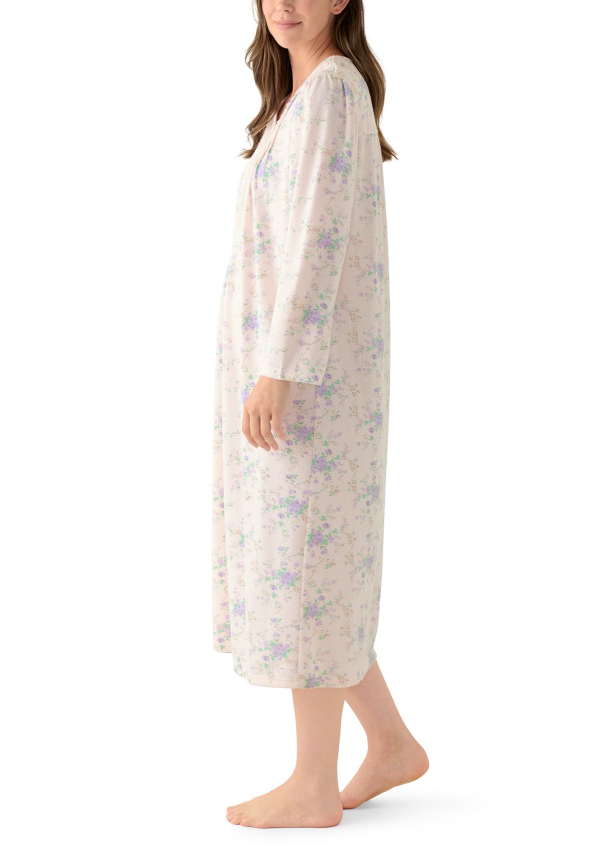 Womens Long Sleeve Nightgown