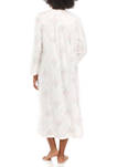 Womens Pink Floral Honeycomb Long Nightgown
