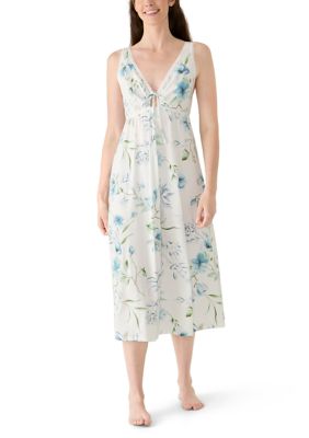 Miss Elaine Women's Silky Knit Long Fitted Gown