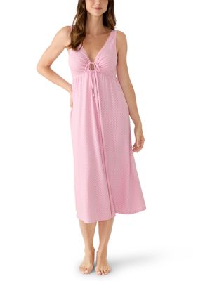 Miss Elaine Women's Soft Knit Long Fitted Nightgown