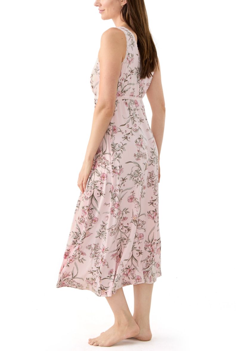 Long Keyhole Fitted Nightgown