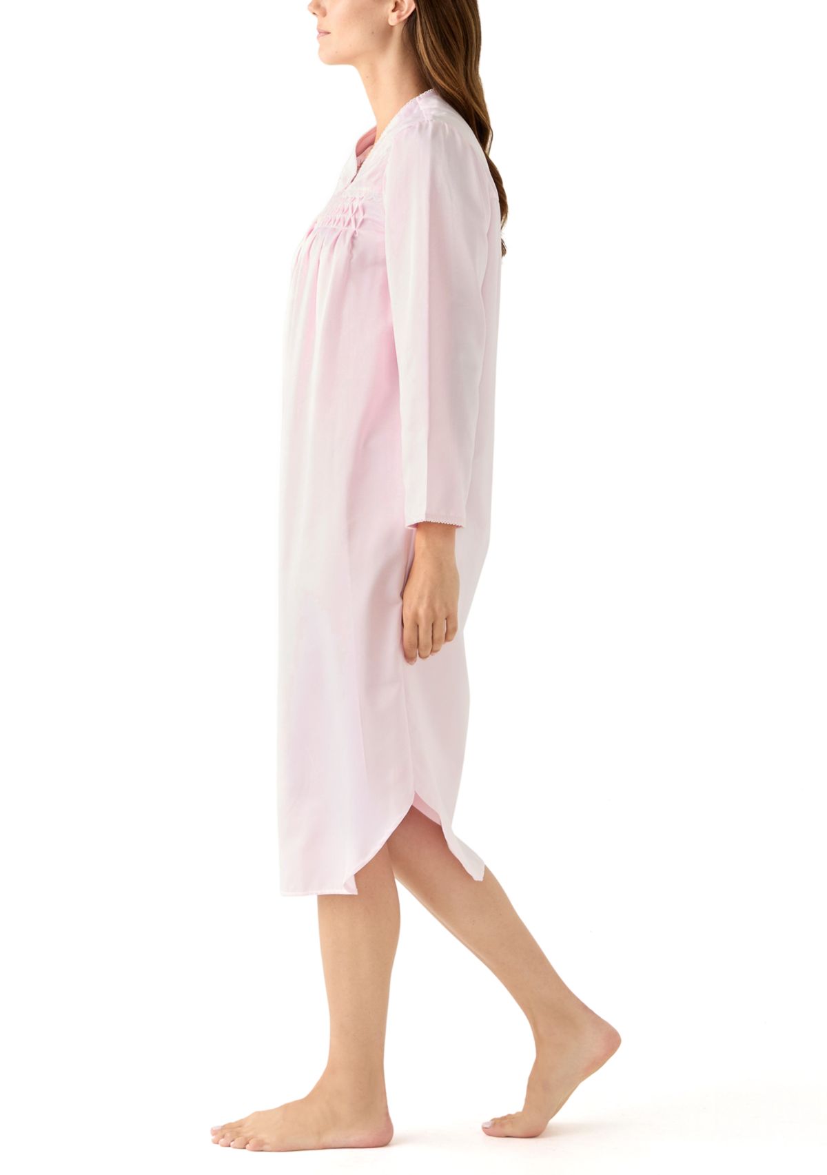 Long Smocked Nightgown 