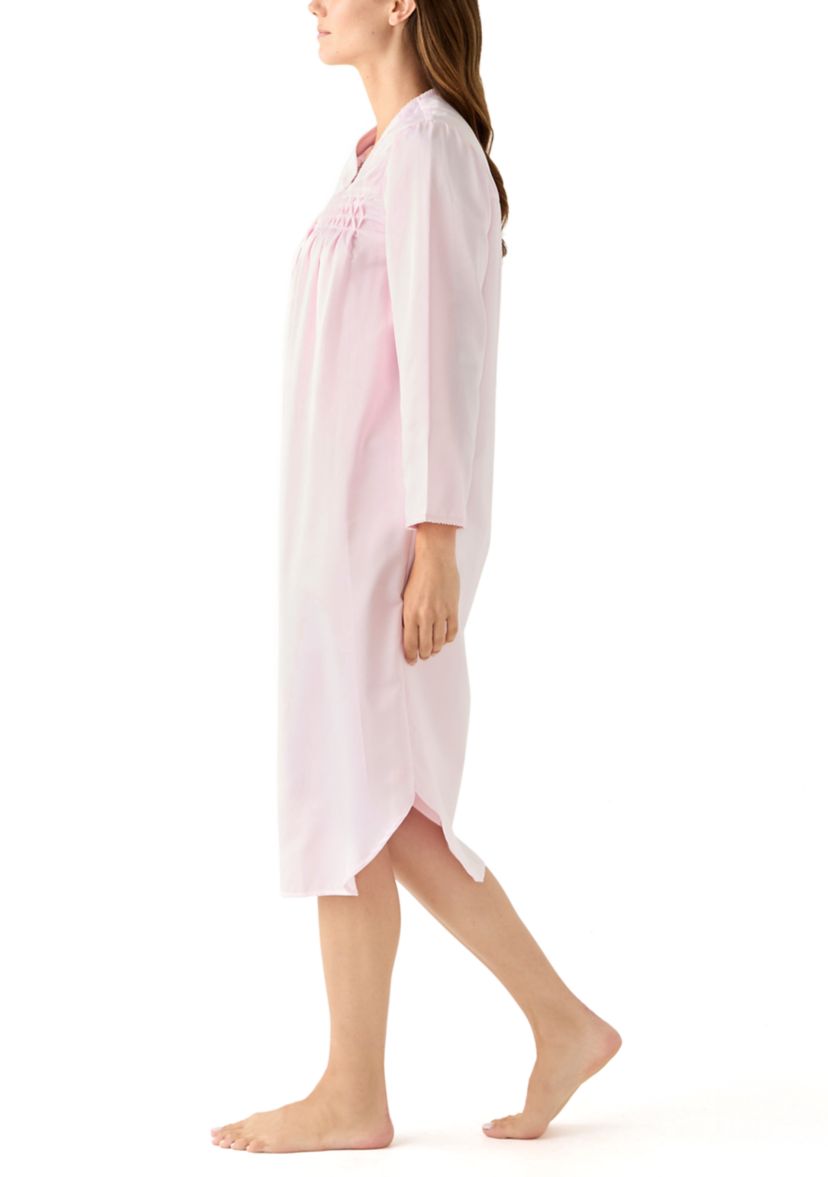 Long Smocked Nightgown 