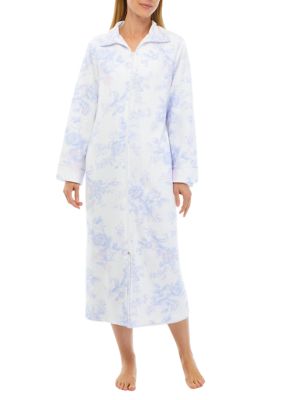 Women's Long Zip Front Robe