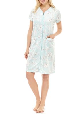 Miss Elaine Women's Terry Short Zip Robe | belk