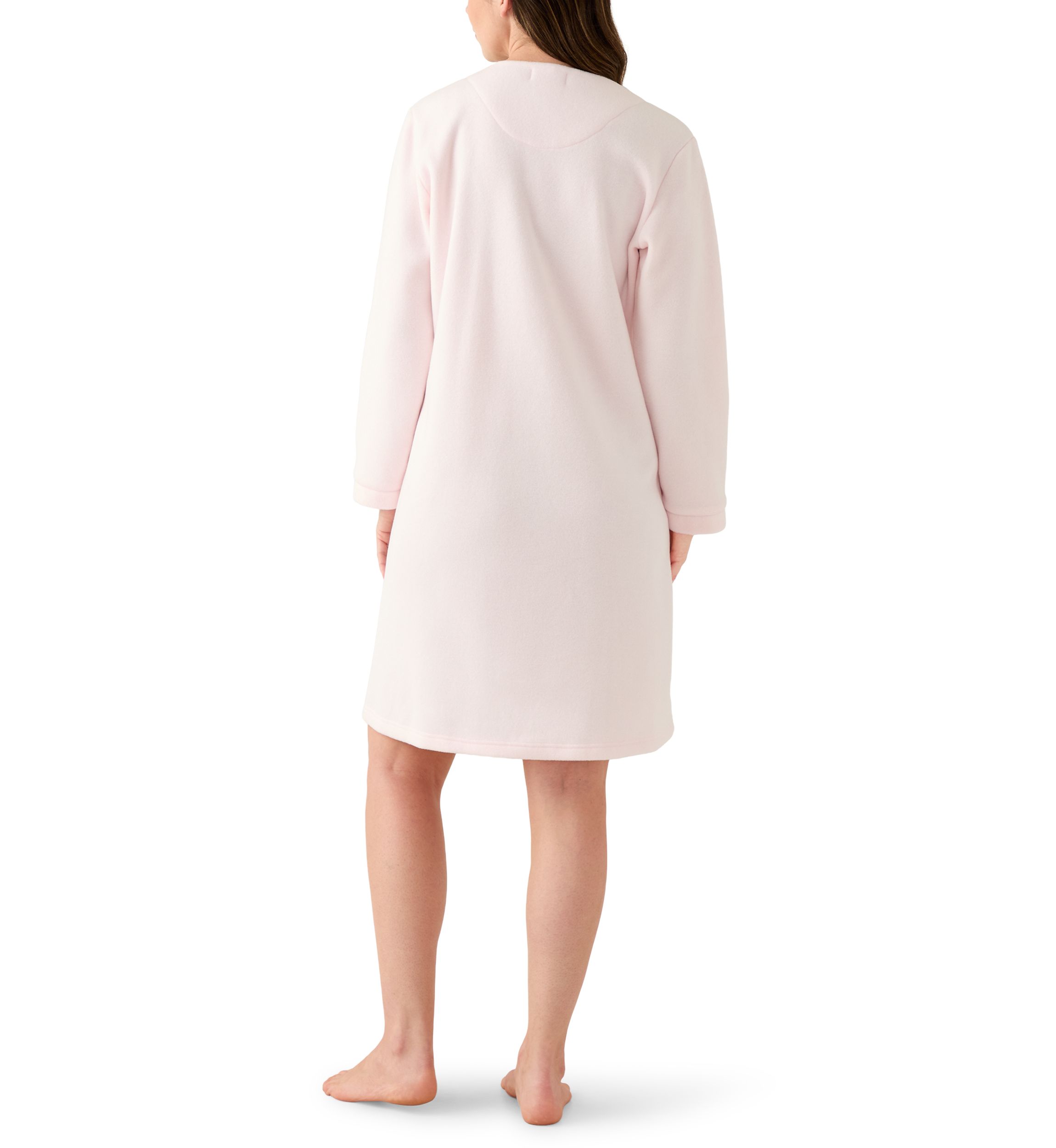 Miss Elaine Women's Micro Fleece Short Snap Robe | Belk