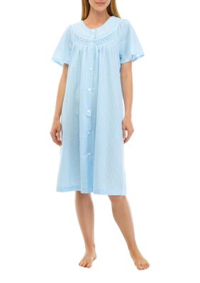 Nylon Tricot Nightgown -Sleeveless Short Gown – Miss Elaine Store