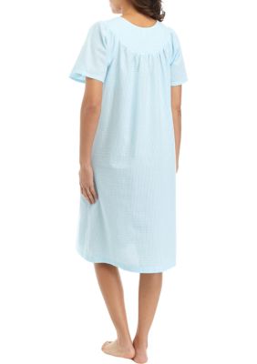 Women's Short Seersucker Robe