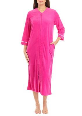 Women's Terry Long Zip Robe