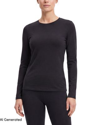 LANDS' END Women's Thermaskin Crew Neck Top