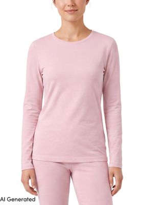 LANDS' END Women's Thermaskin Crew Neck Top, XL