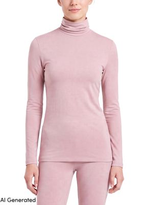 LANDS' END Women's Thermaskin Turtleneck Long Sleeve Top