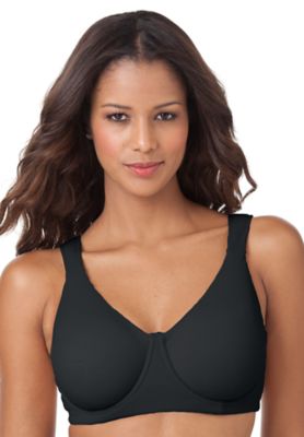 Comfort Choice Women's Petal Boost® Underwire Bra (Plus Size), Black, 54 DDD