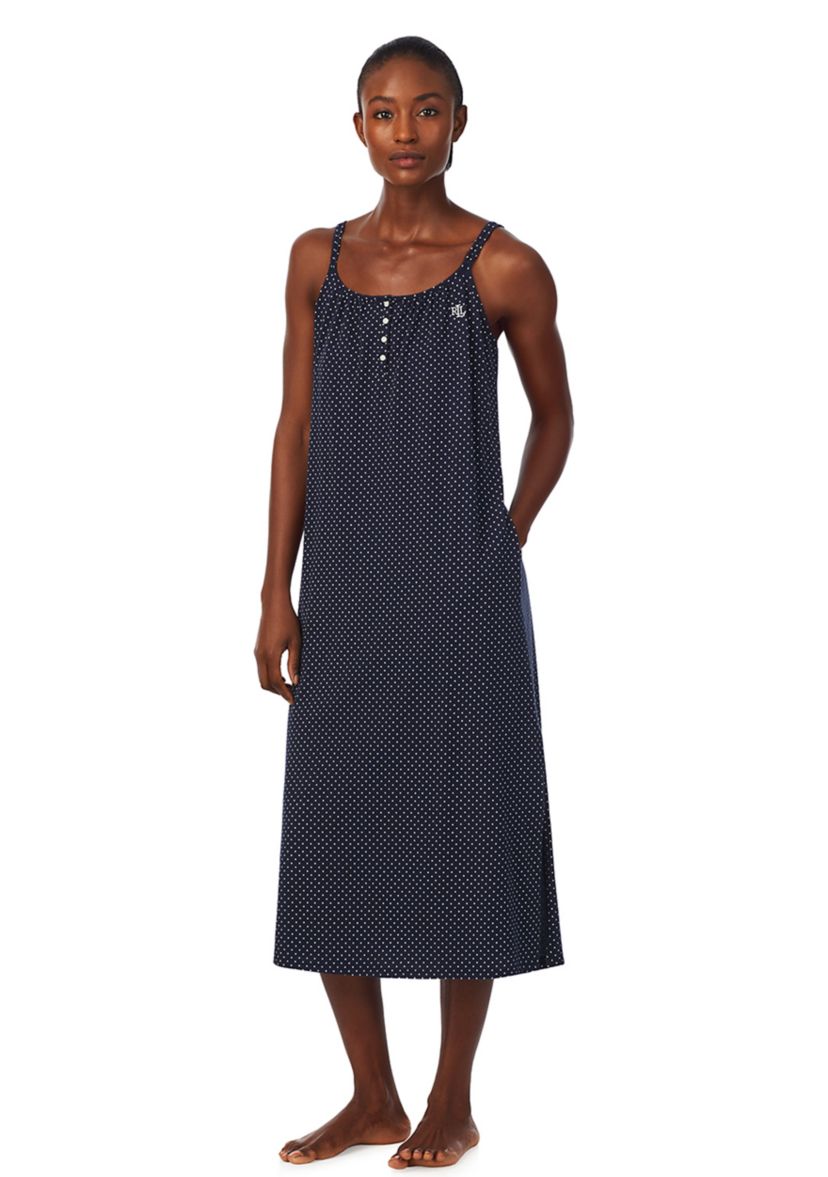Double Strap Button Neck Ballet Gown