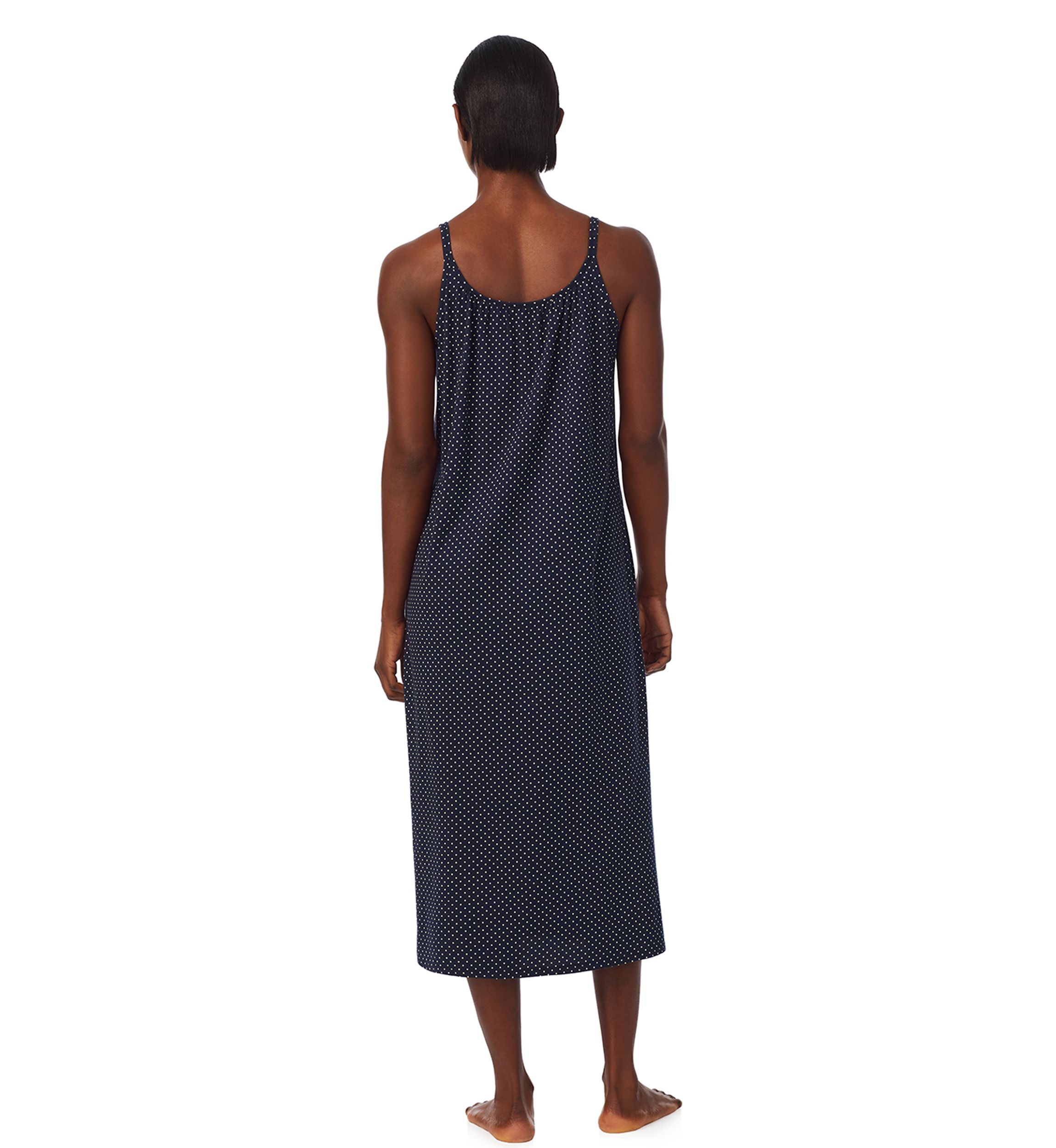Double Strap Button Neck Ballet Gown