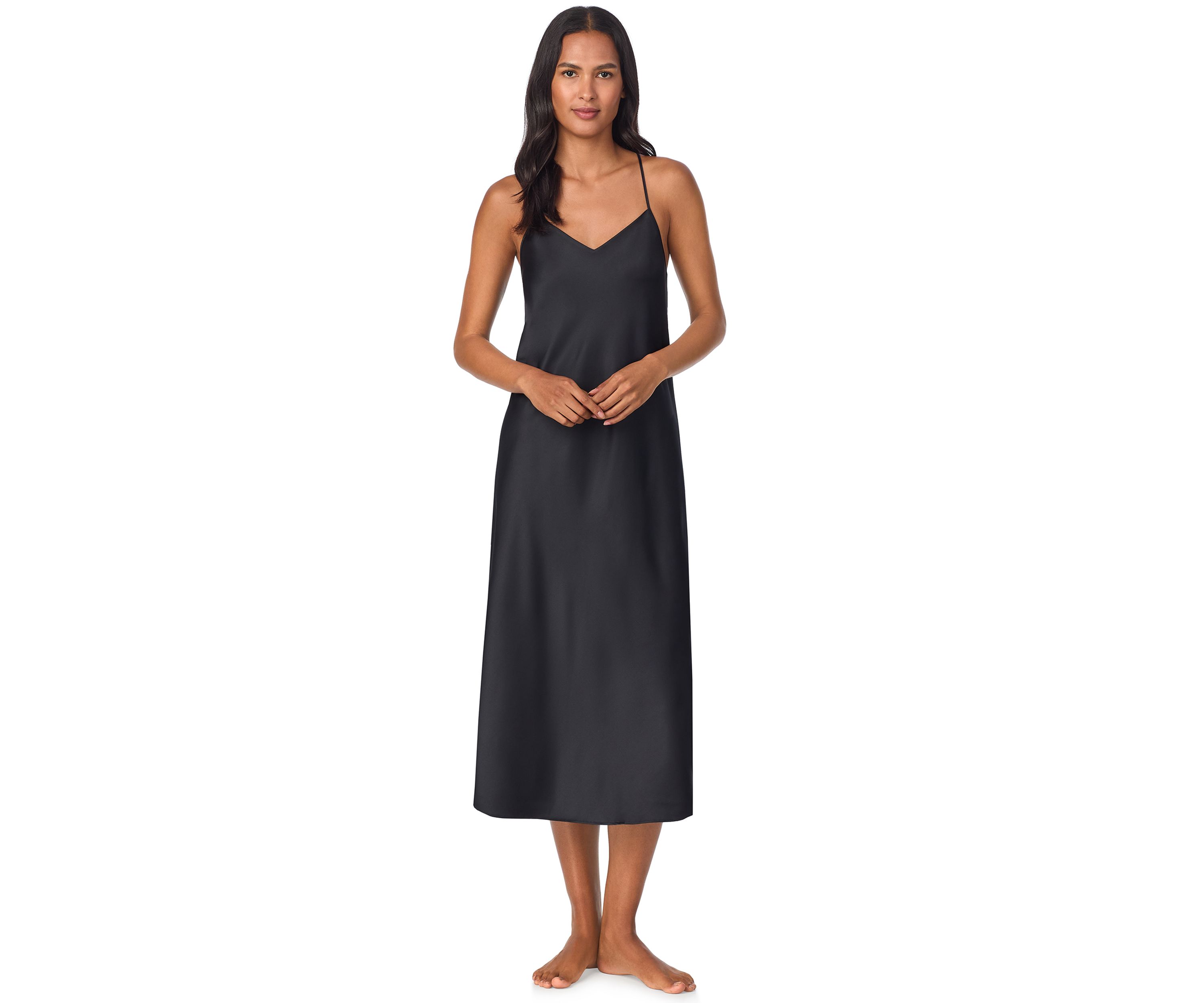 Sleeveless V-Neck Long Gown