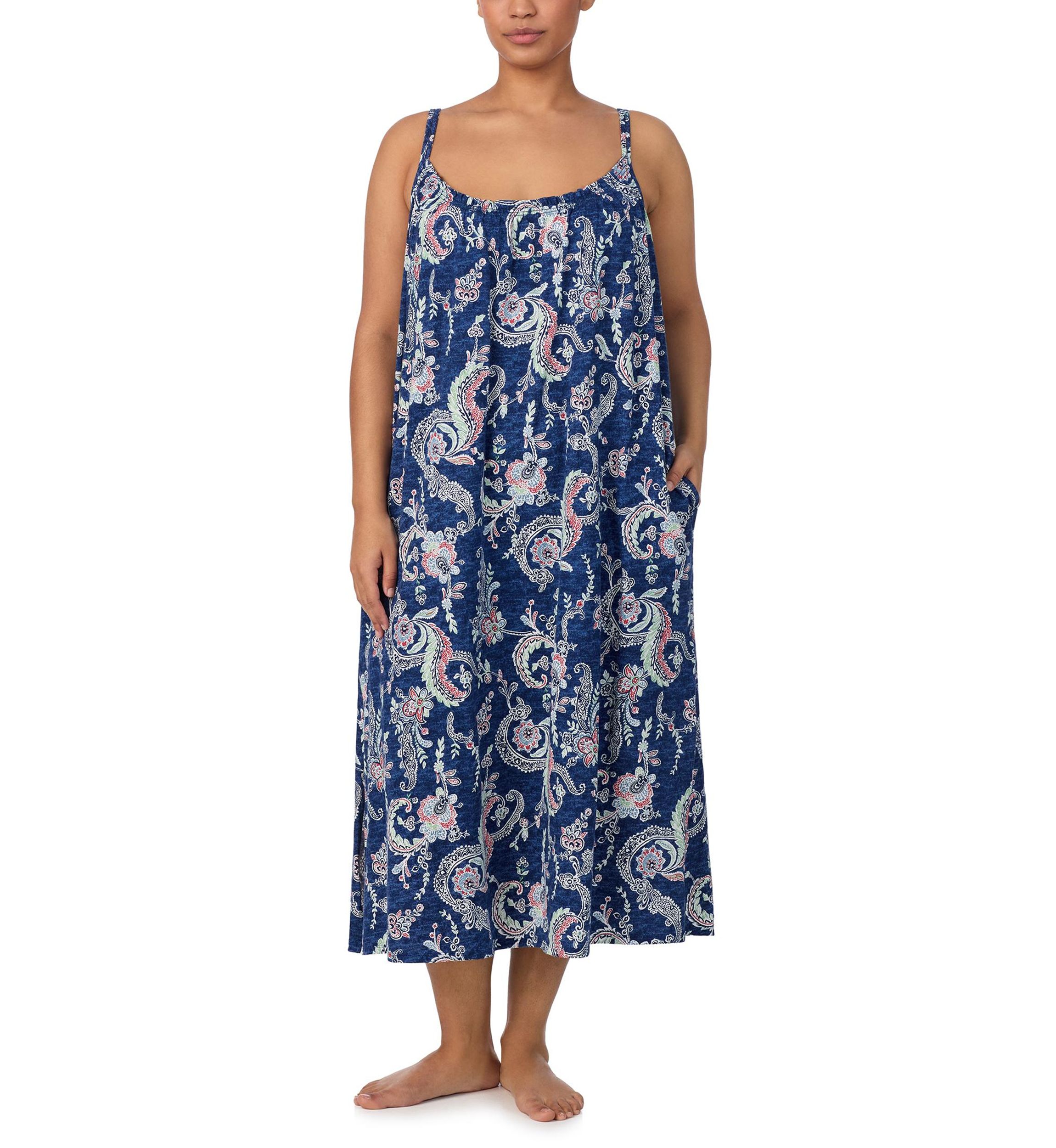 Plus Size Double Strap Ruffle Neck Ballet Gown
