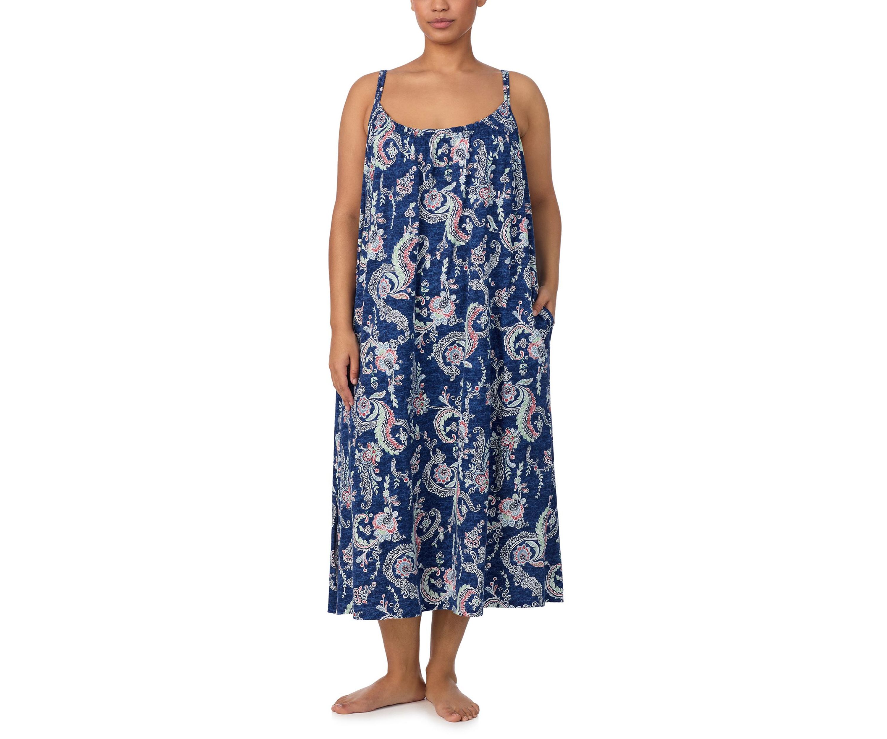 Plus Size Double Strap Ruffle Neck Ballet Gown