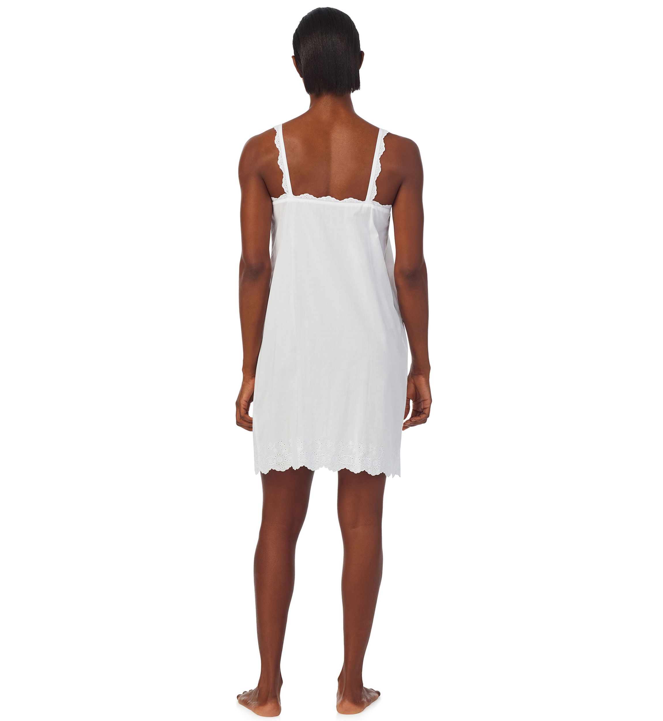 Strappy Eyelet Trimmed Gown