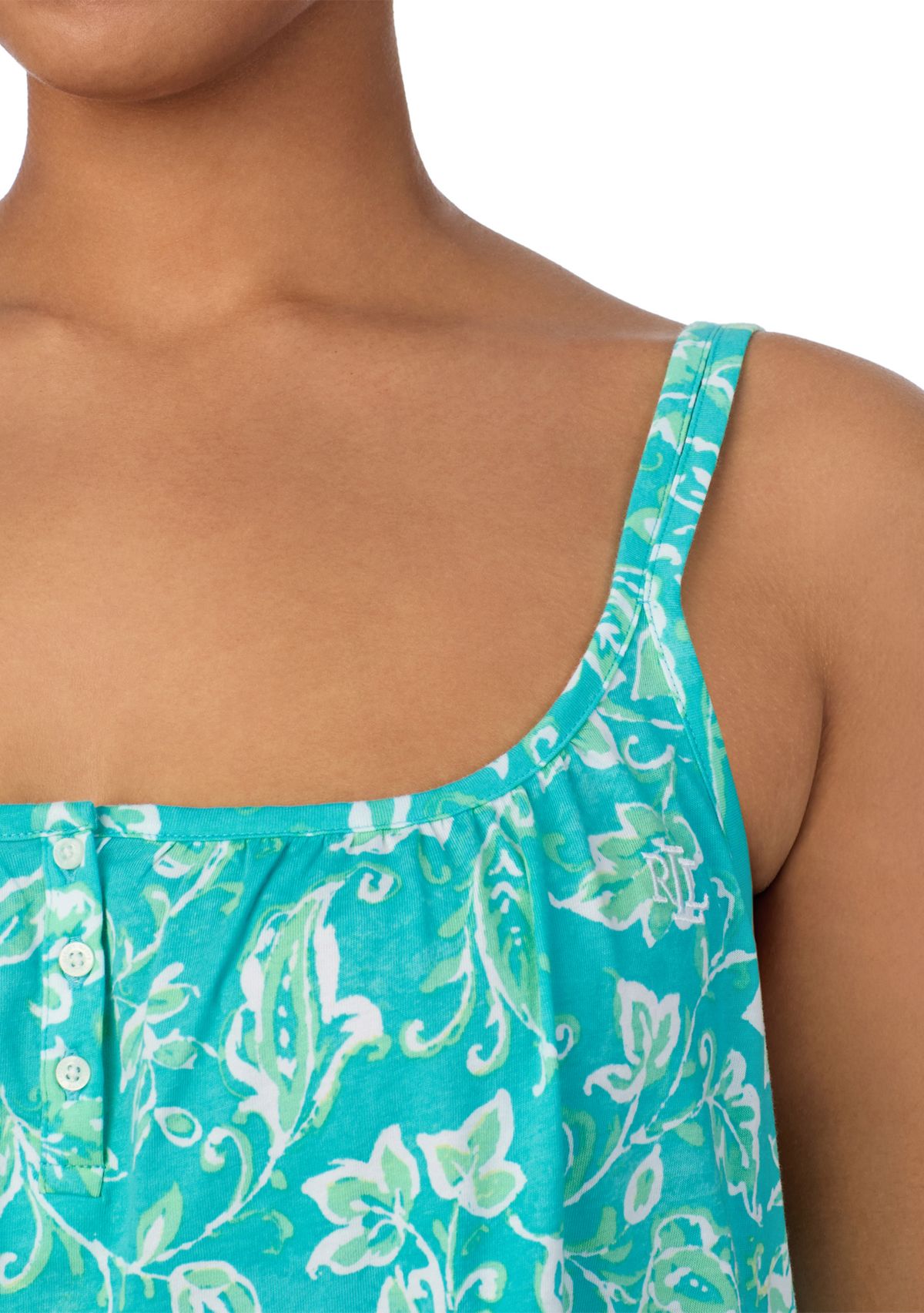 Plus Size Double Strap Short Gown