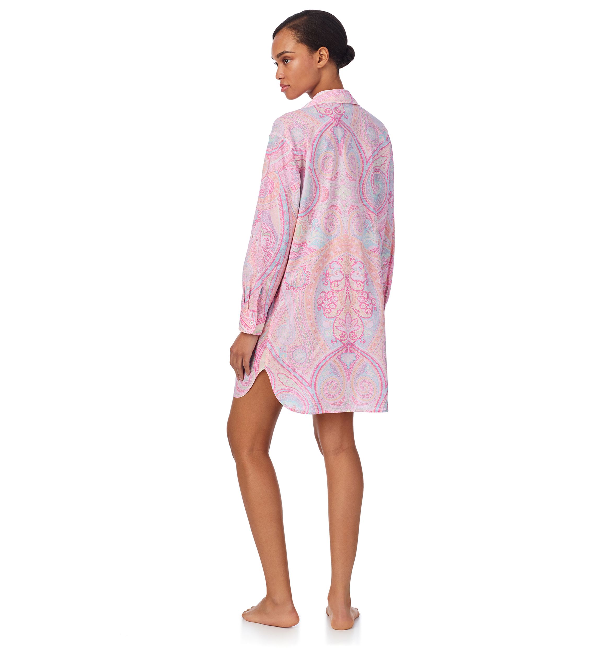 Long Sleeve Roll Tab Sleeve His Shirt Sleepshirt