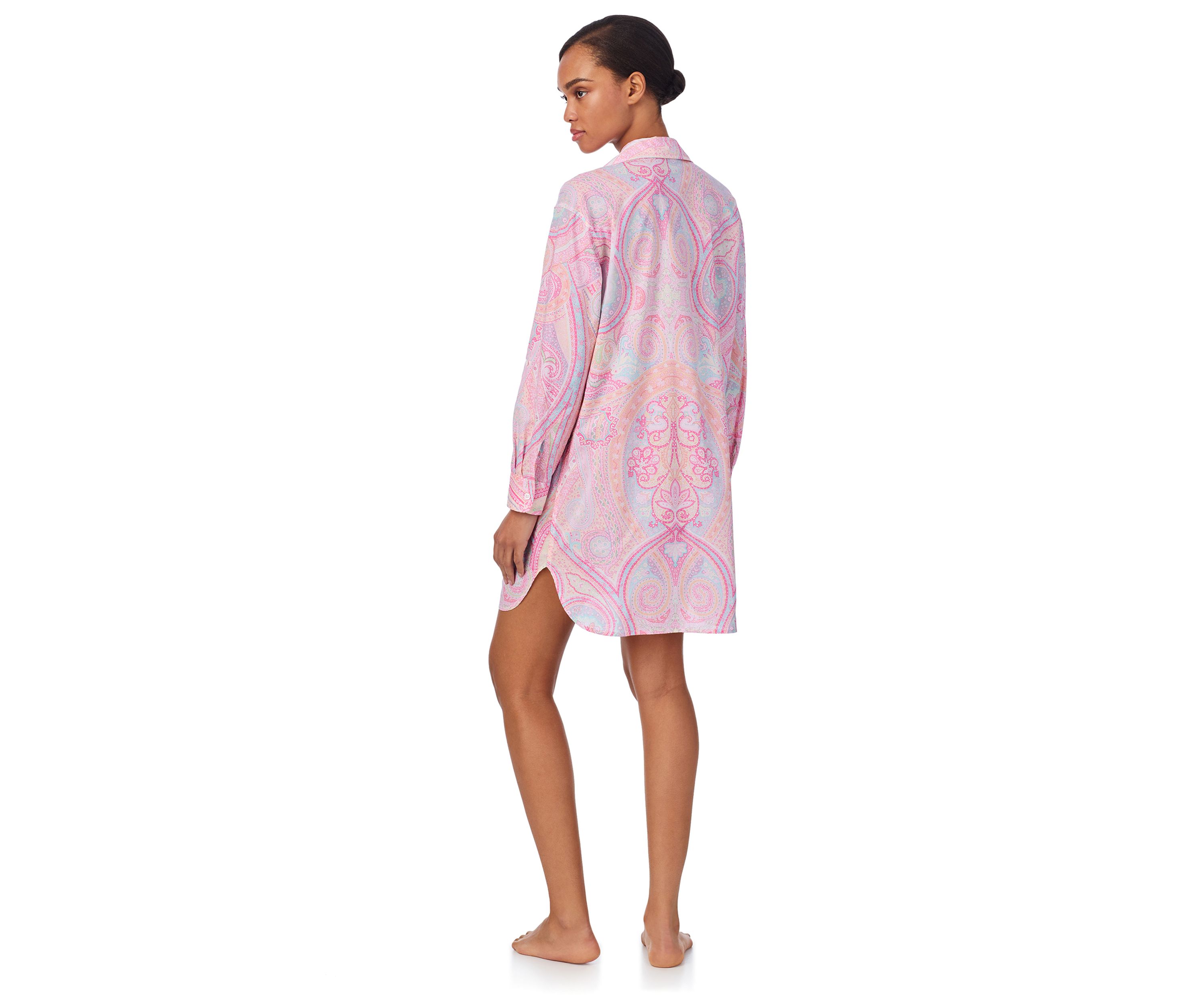 Long Sleeve Roll Tab Sleeve His Shirt Sleepshirt