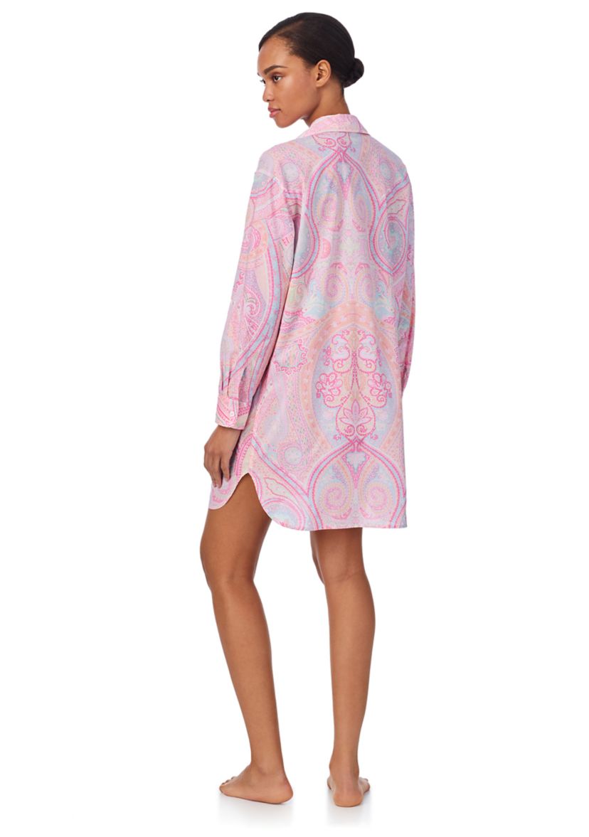 Long Sleeve Roll Tab Sleeve His Shirt Sleepshirt