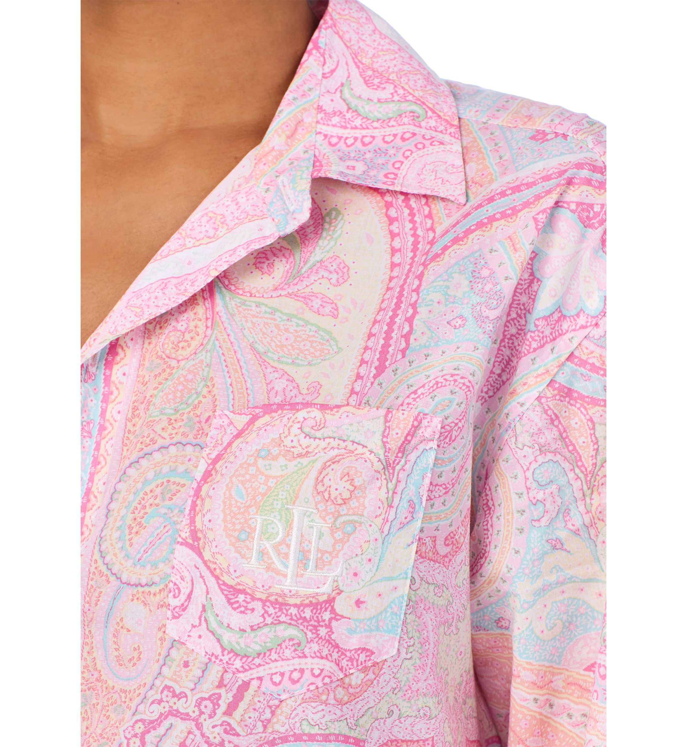 Long Sleeve Roll Tab Sleeve His Shirt Sleepshirt