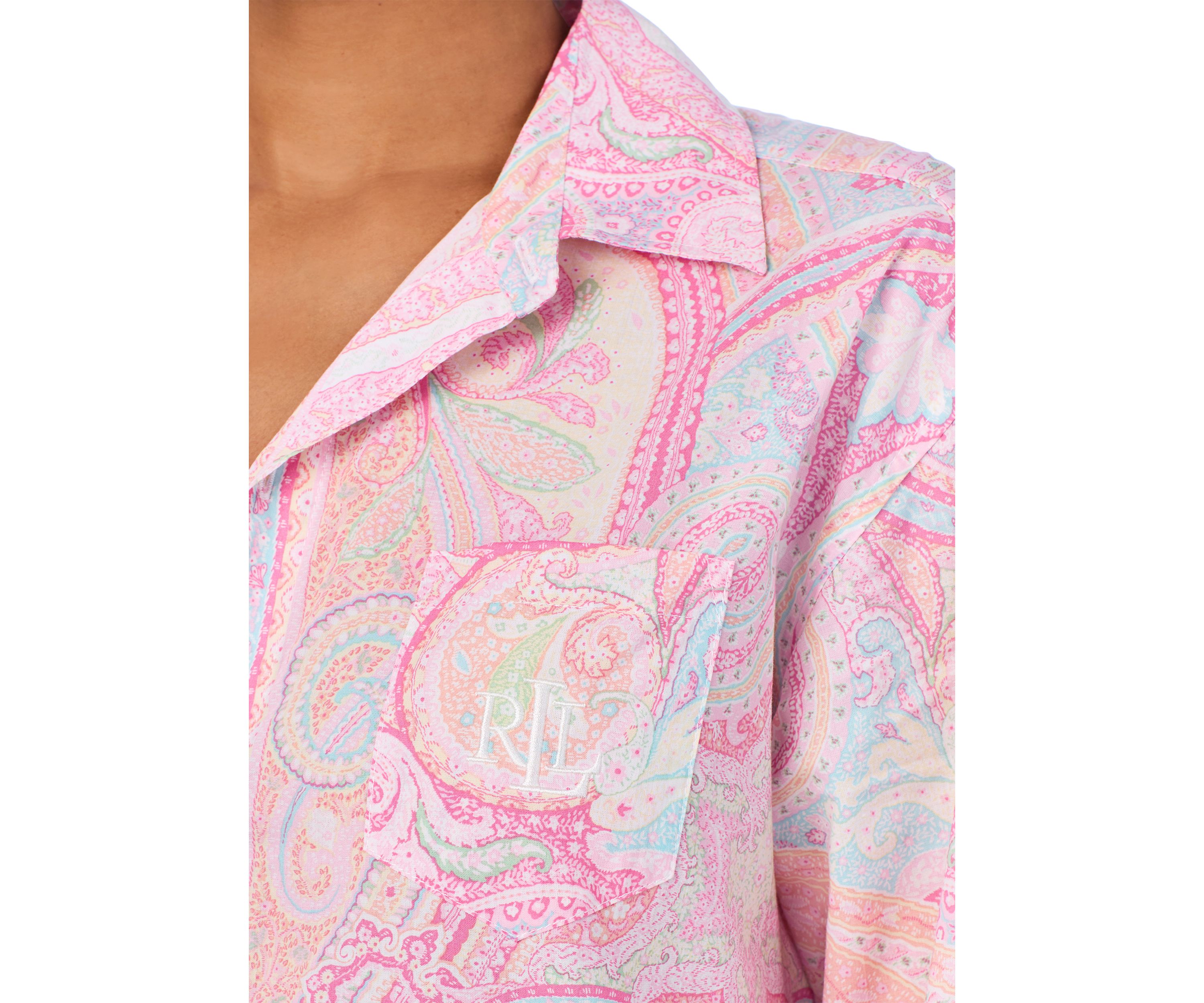Long Sleeve Roll Tab Sleeve His Shirt Sleepshirt