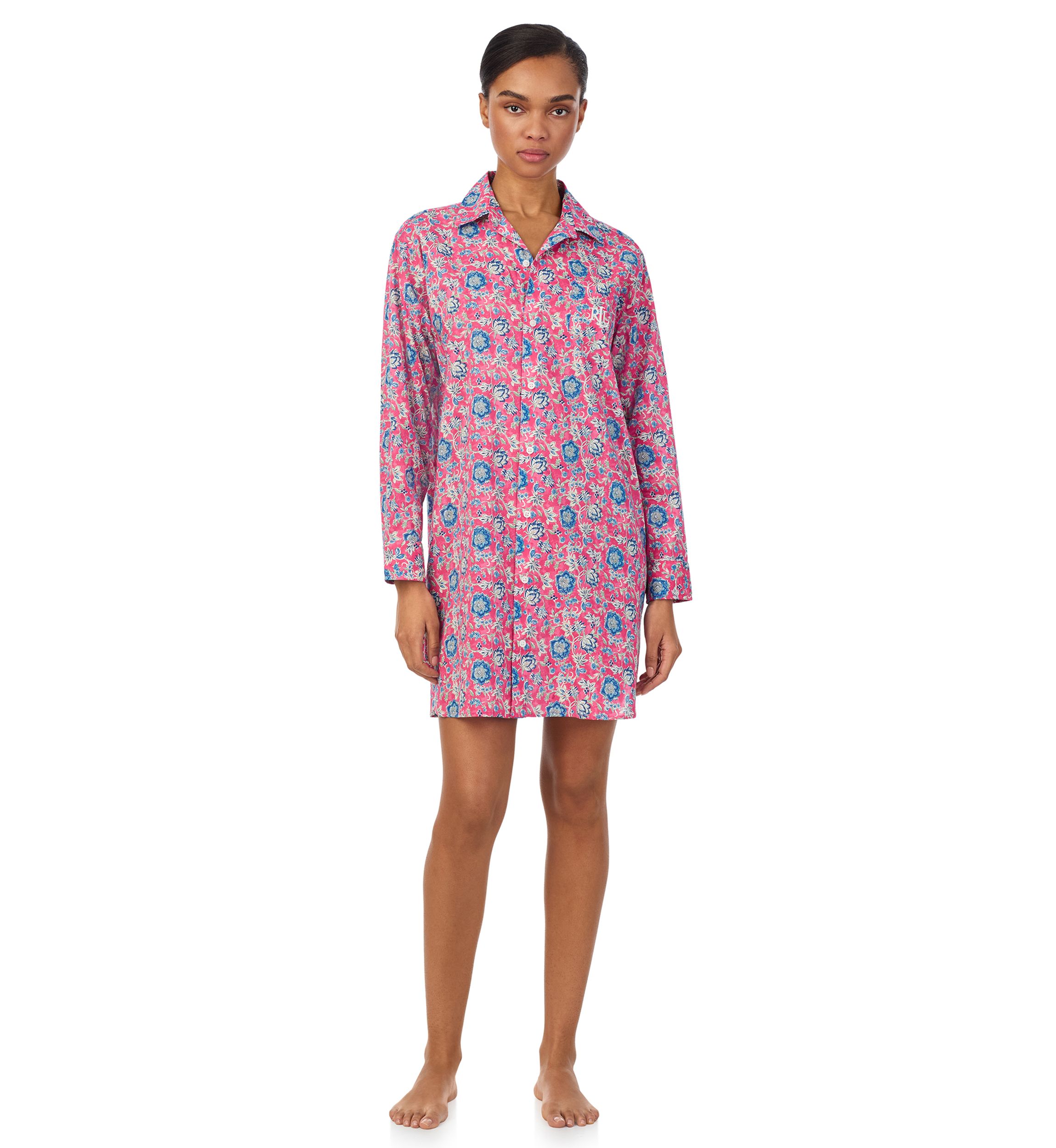 Long Roll Tab Sleeve His Shirt Sleepshirt