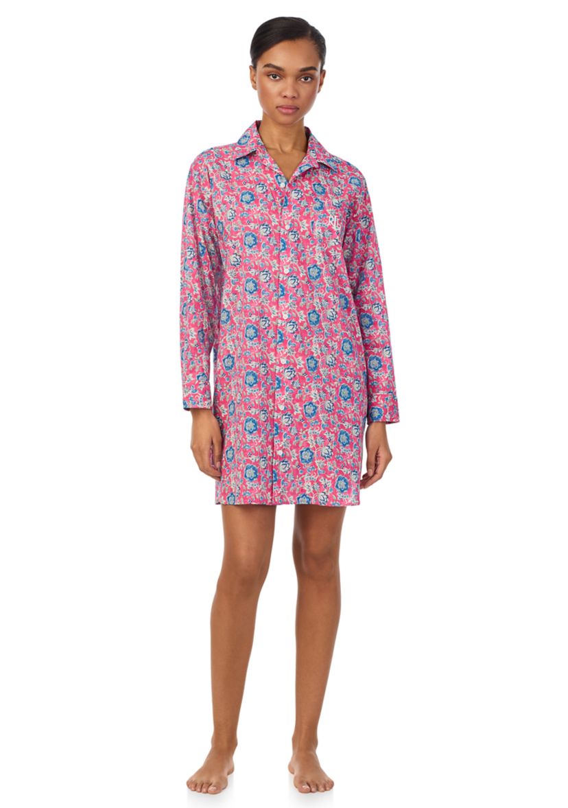 Long Roll Tab Sleeve His Shirt Sleepshirt