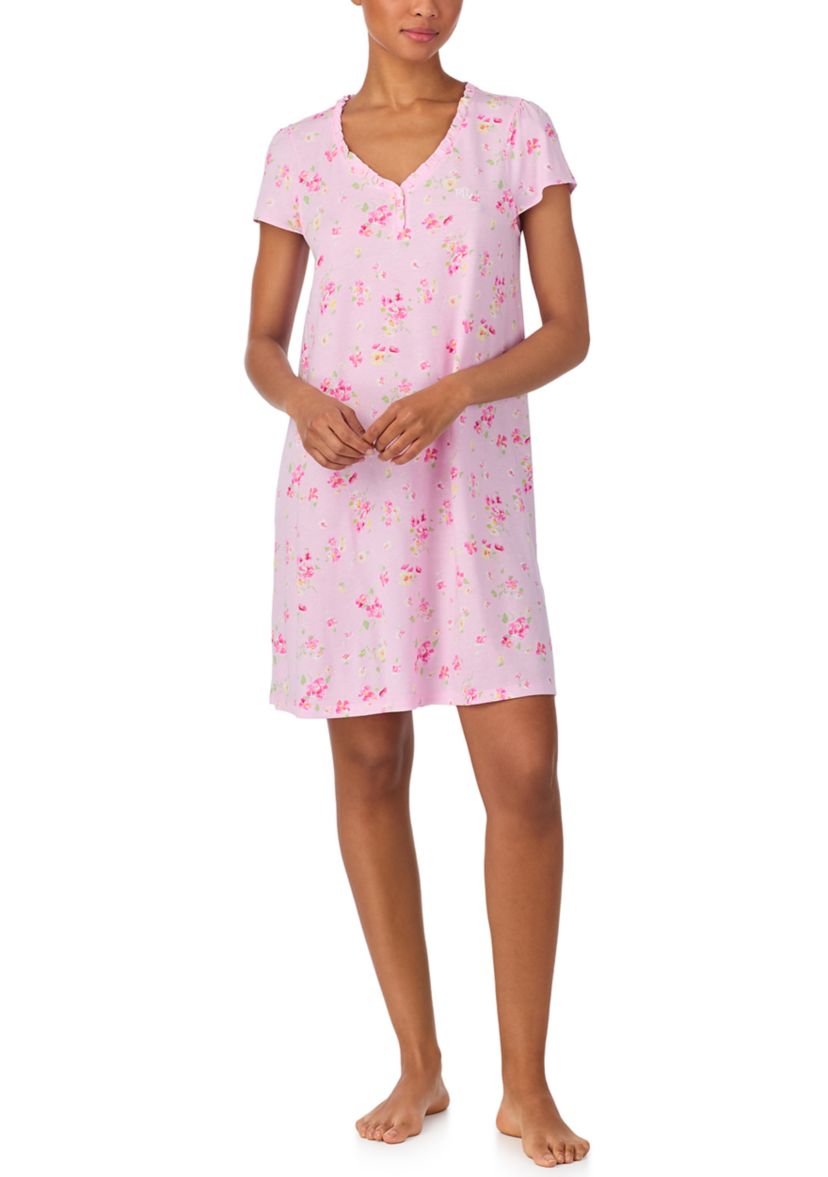 Flutter Sleeve Ruffle V-Neck Gown