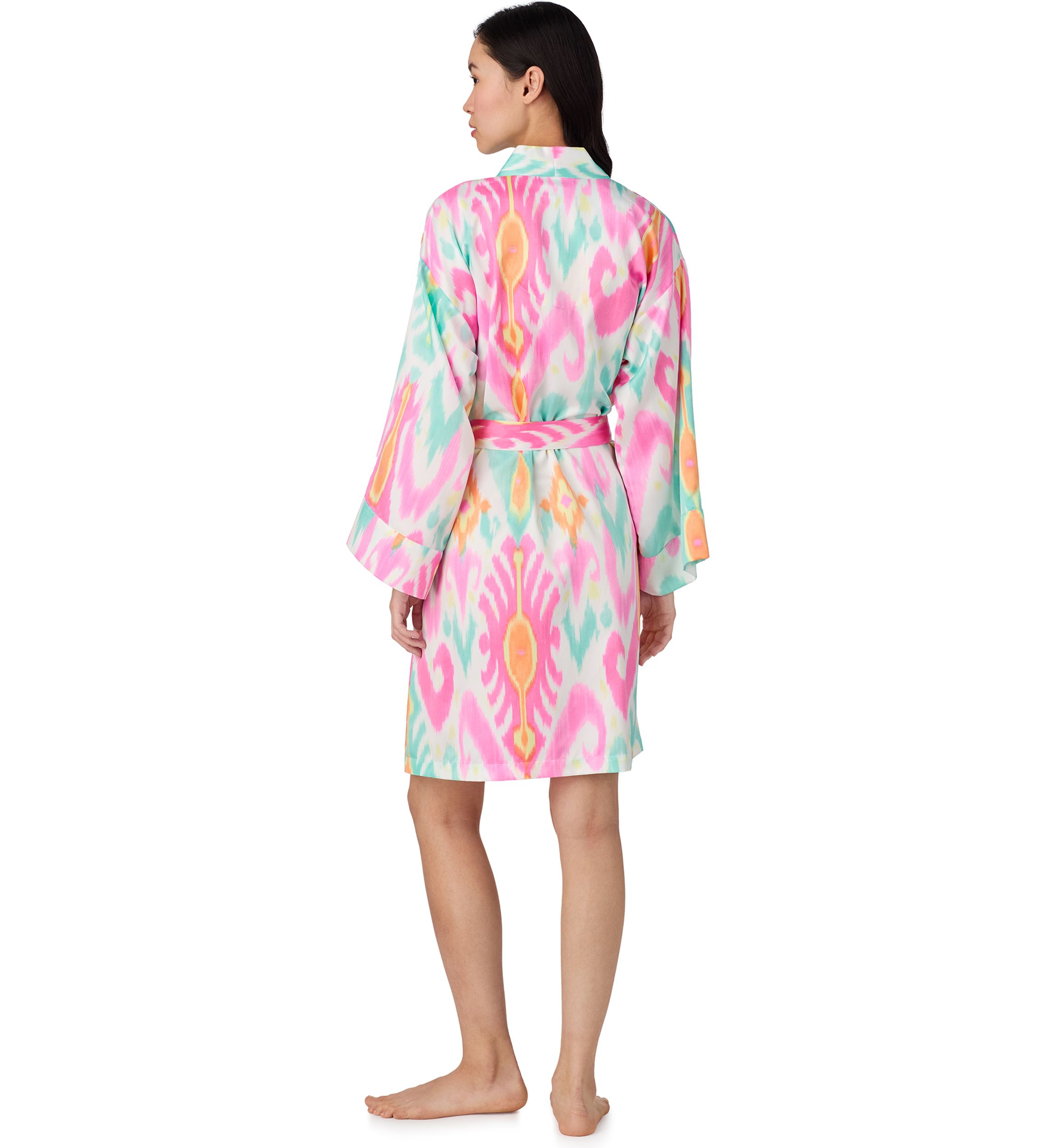 Short Kimono Wrap Robe