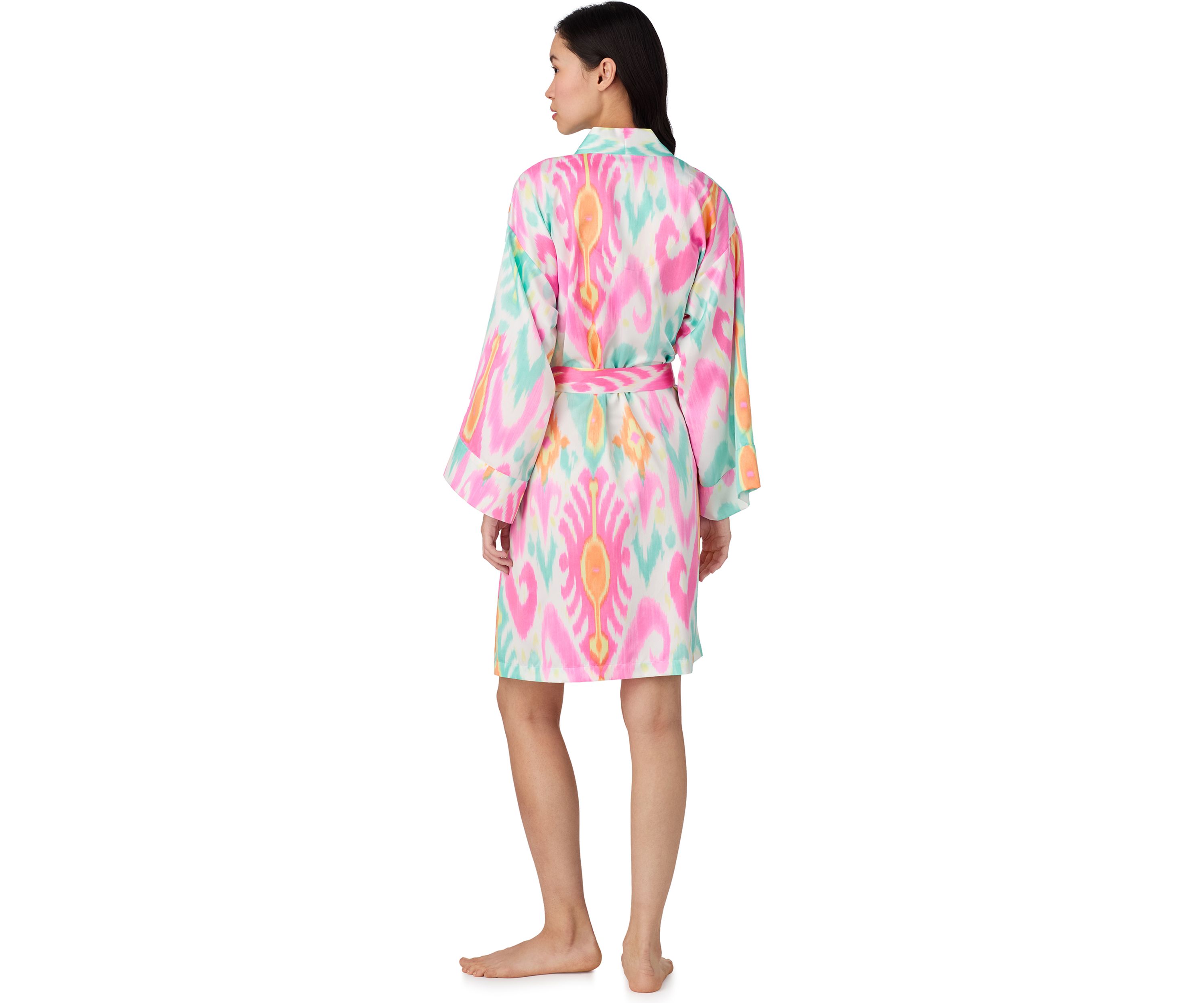 Short Kimono Wrap Robe