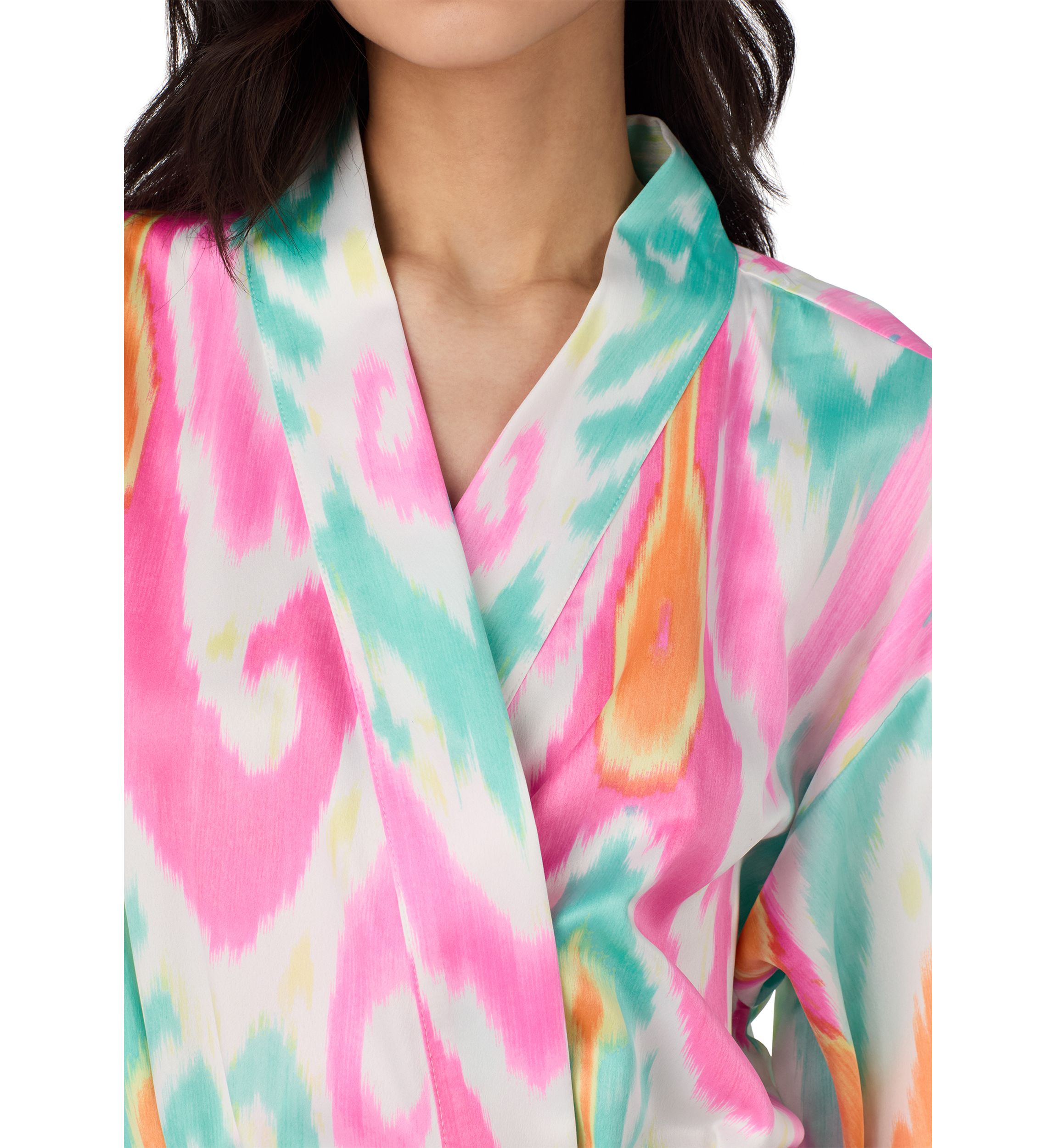 Short Kimono Wrap Robe