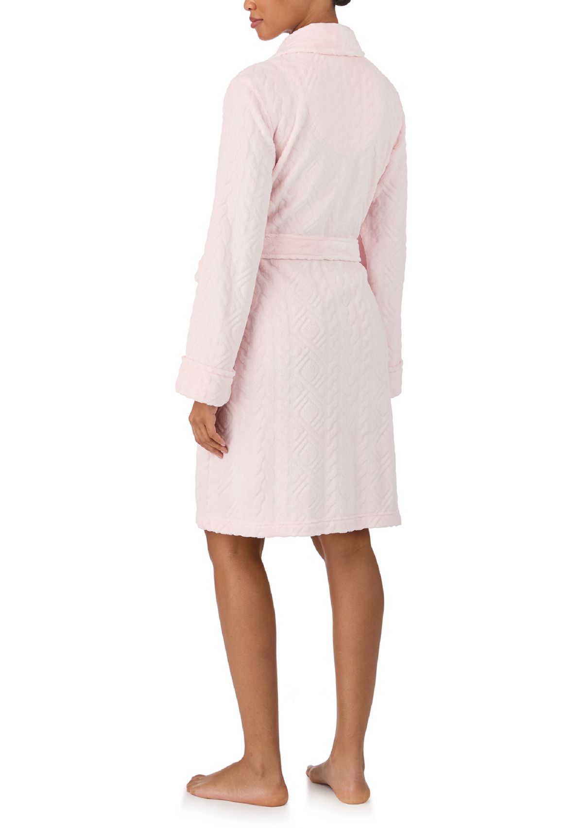 Long Sleeve Shawl Collar Short Robe