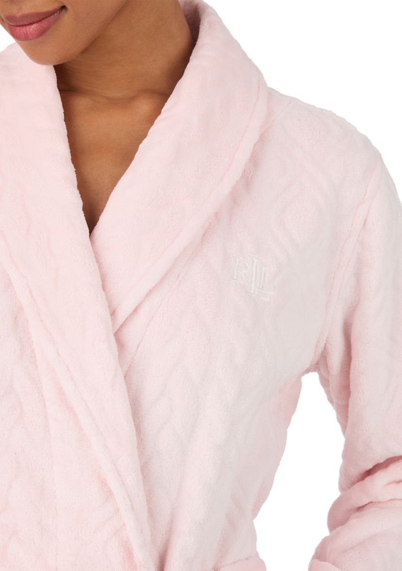 Long Sleeve Shawl Collar Short Robe