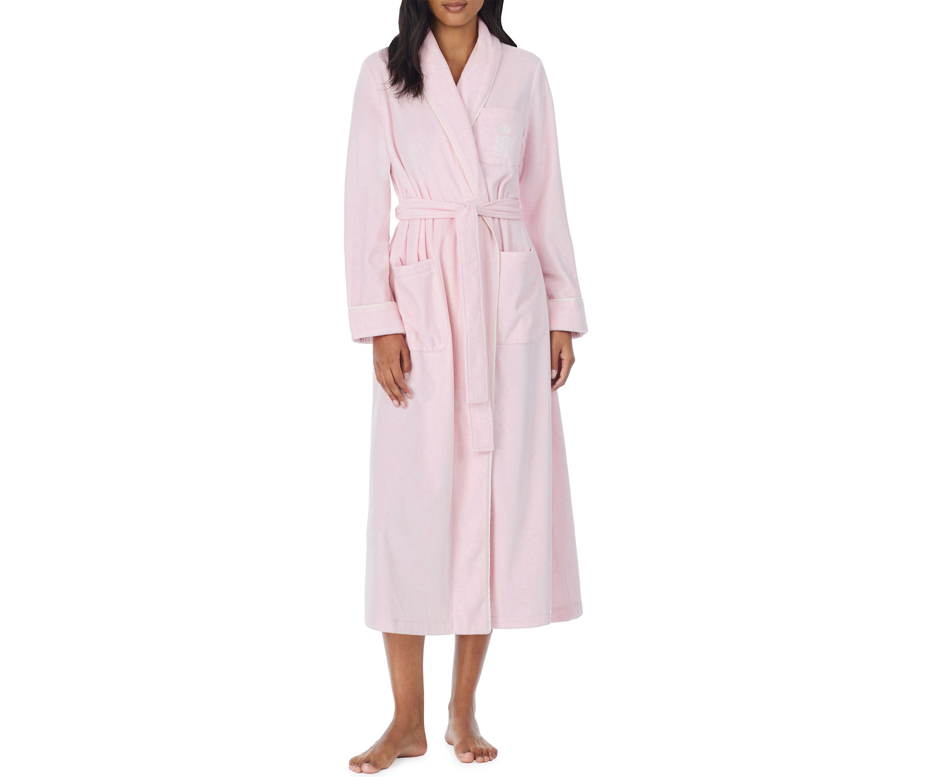 Long Sleeve Recycled Fleece Robe 