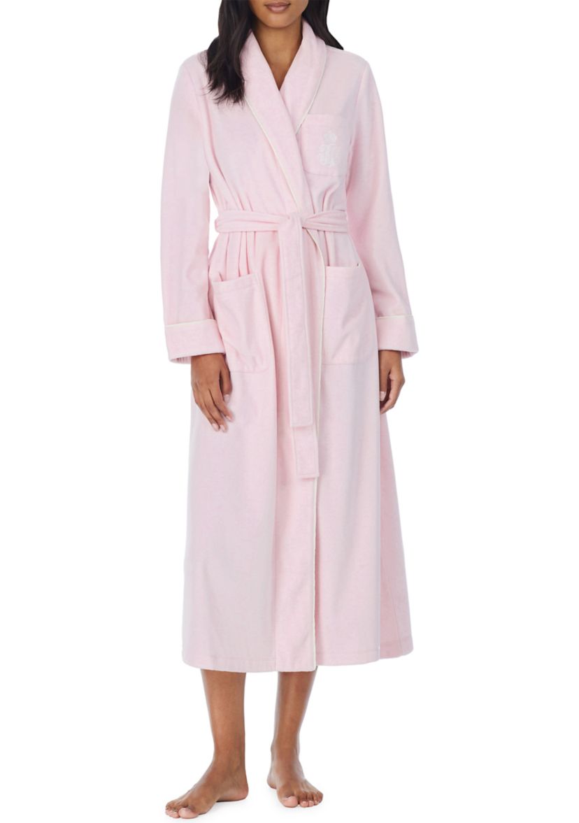 Long Sleeve Recycled Fleece Robe 