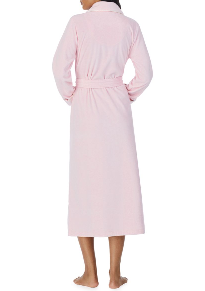 Long Sleeve Recycled Fleece Robe 