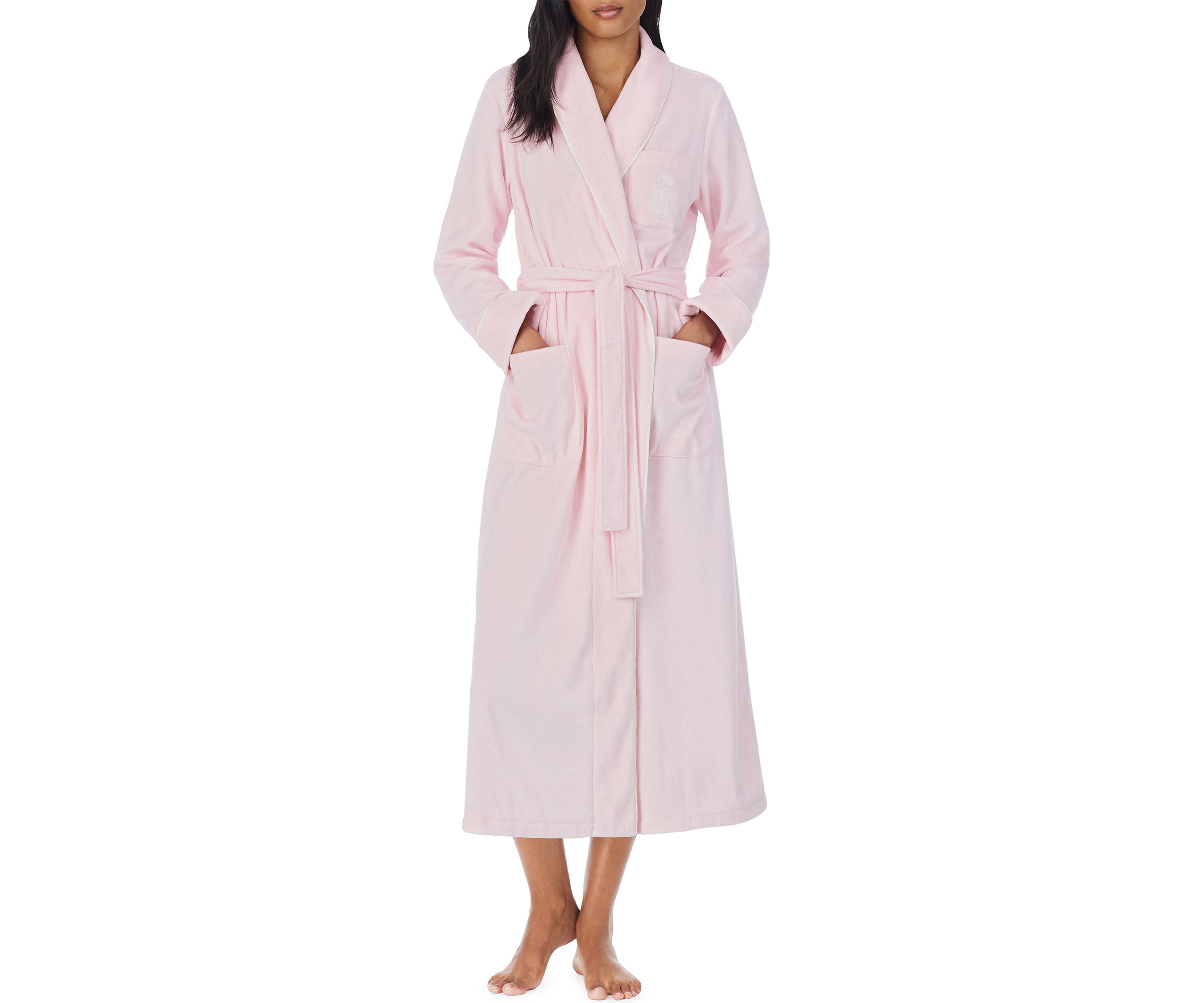 Long Sleeve Recycled Fleece Robe 