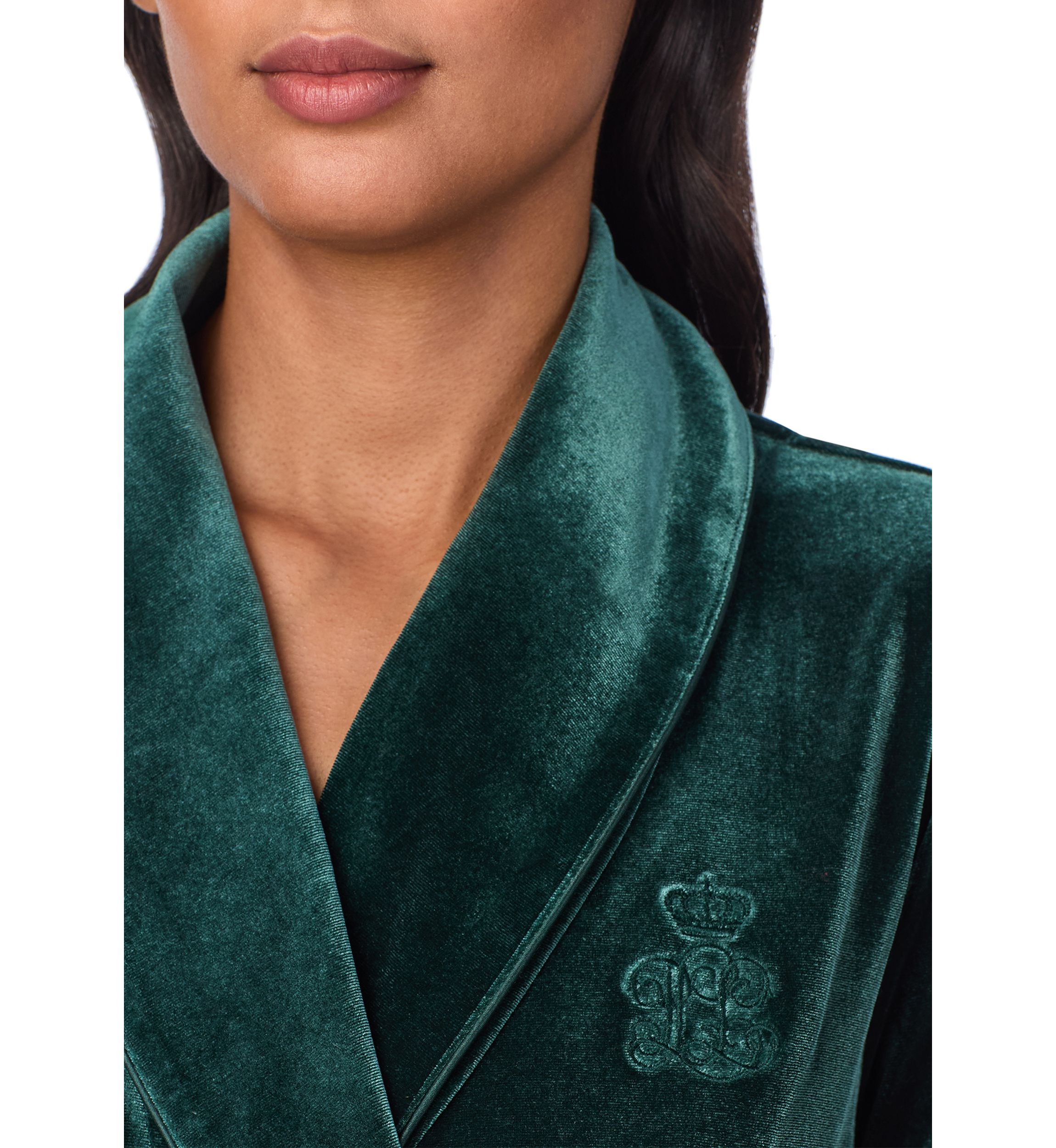 Long Sleeve Shawl Collar Long Robe