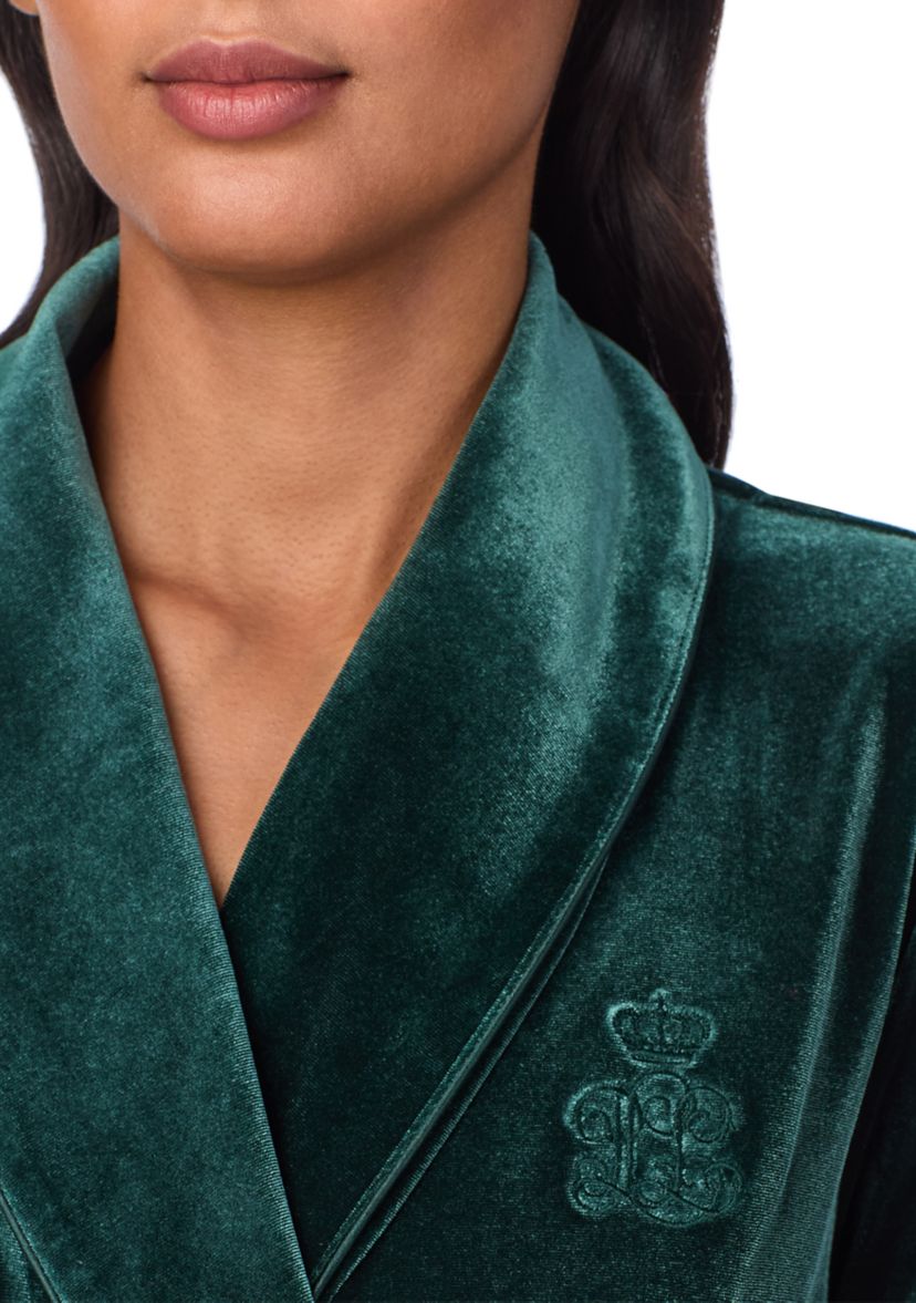 Long Sleeve Shawl Collar Long Robe